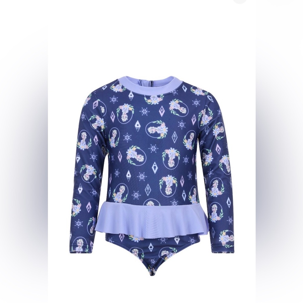 Frozen Elsa UPF 50+ bathing suit size 5/6